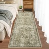 Vintage Area Rug Oriental Distressed Floor Mats with Non-Slip Backing - 3 of 4