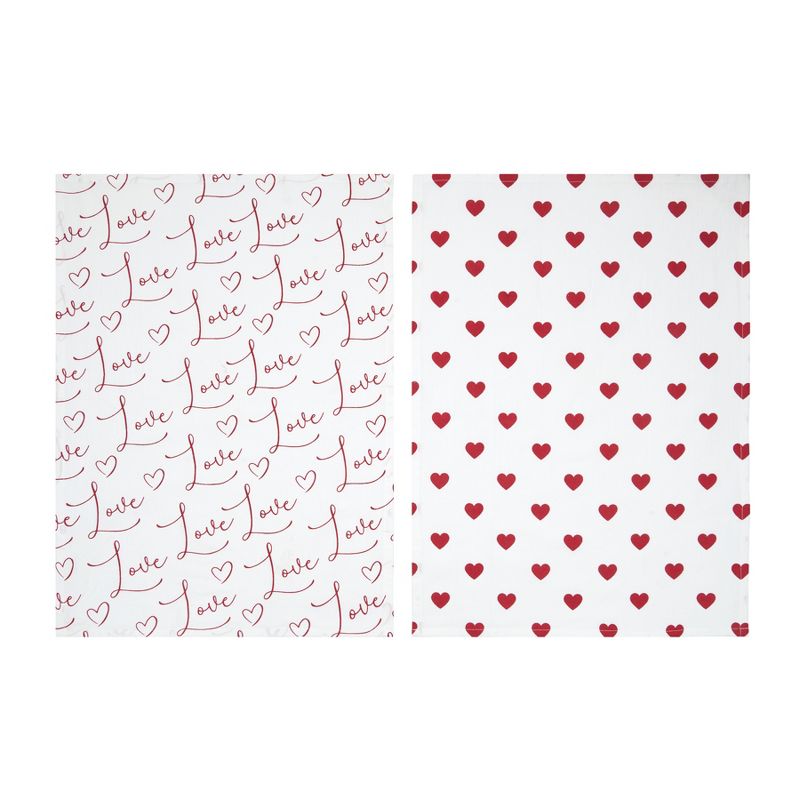 C&F Home Love Heart Cotton Kitchen Towel Set of 2, 3 of 5