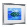 Trademark Fine Art - Zeynep Sezerman Blue Bled Matted Framed Art - 3 of 4
