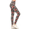 Slickblue Long Yoga Style Leggings, Banded Lined Puzzle Print, High Waist, Stretch Knit, Multicolor, One Size - 2 of 4