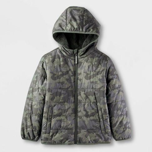 Olive green camo jacket best sale