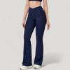 Anna-Kaci Active Women's Crossover Waist Flare Lounge Pants in Soft Woven Fabric with Relaxed Fit and Streamlined Silhouette - 2 of 4