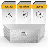Truck Tool Box Trailer Tongue Box, Waterproof HeavyDuty Aluminum Tool Box With Lock And Keys, 5 Bar Tread Wide, Pick Up Truck Bed Rv Organizer Trai - 3 of 4