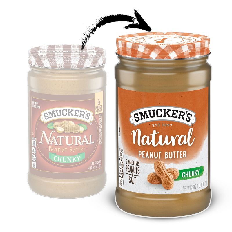 Smucker&#39;s Natural Crunchy Stir Peanut Butter - 26oz, 3 of 7
