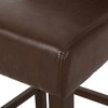Fabric Bar Stool with Button-Tufted Backrest, Cushioned Seat, Metal Legs, Rust-Resistant Frame for Home Bar or Kitchen Island - 3 of 3