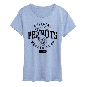Women's - Peanuts - Peanuts Soccer Club Short Sleeve Graphic T-Shirt - 1 of 4