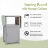 Ironing Board with Storage Cabinet,Folding Ironing Board, Wooden Ironing Station for Home Bathroom Laundry Room Small Spaces - 4 of 4