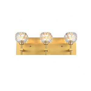 Elegant Lighting Graham 3 - Light Sconce in  Gold - 1 of 4