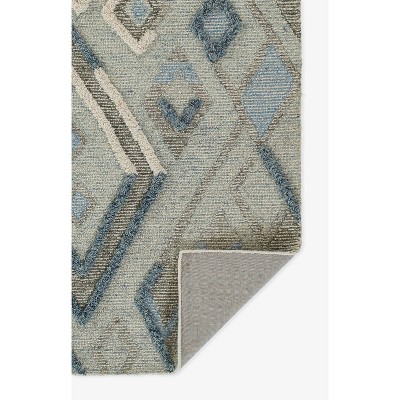 Handmade Moroccan Berber Inspired Blue Wool 5' x 8' Area Rug
