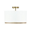 Capital Lighting Soleil 3 - Light Semi-Flush Mount in  Matte Brass - 3 of 4