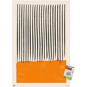 Trends International Geometric - Orange Unframed Wall Poster Prints - 1 of 4