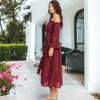 Anna-Kaci Women's Casual Boho Off Shoulder Gone With The Wind Dress - 4 of 4