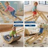 Set 8-in-1 Foldable Baby Climbing Toys Wooden Climbing Set with Arch&Ramp&Ladder Baby Climber Indoor Jungle Gyms for Toddlers Toys,Christmas for Kids - 4 of 4