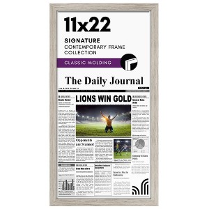 Americanflat 11x22 Newspaper Frame with plexiglass - Assorted Media Article Cover Frame - Available in a variety of Colors - 1 of 4
