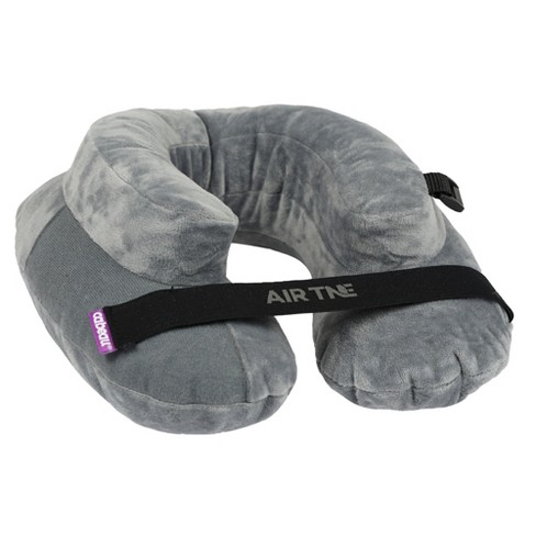 Aestoria Inflatable Head Pillow Velvet Travel Pillow Flight Essentials 