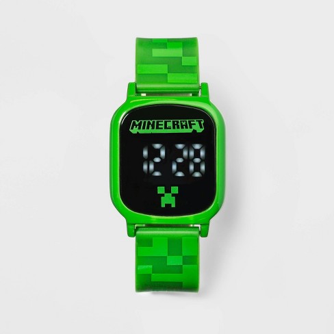 Boys Minecraft Watch Green Target