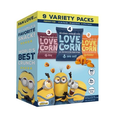 LOVE, CORN Variety Pack Crunchy Corn - 6.3oz/9ct