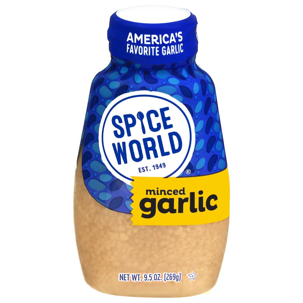 UPC 070969004104 product image for Spice World Premium Minced Squeeze Garlic - 9.5oz | upcitemdb.com