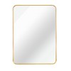 Gold 22 "x30" Large Rectangular Bathroom Wall Mirror with Beveled Edge and Chrome Frame for Enhanced Aesthetic and Spacious Feel - 3 of 4