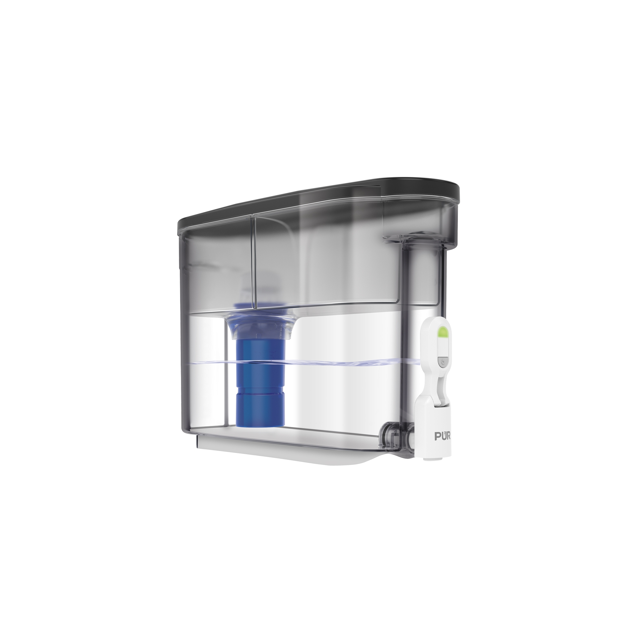 PUR PLUS 30-Cup Water Filter Dispenser System Smoke DS1810BA: PUR Filtration, BPA-Free, Dishwasher-Safe, Charcoal Gray