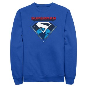 Mens Superman View From Above Sweatshirt - 1 of 4
