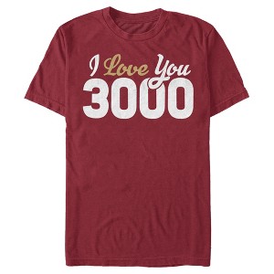 Men's Marvel Avengers: Endgame Valentine's Day Iron Man I Love You 3000 T-Shirt - 1 of 4