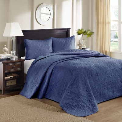 3 Pcs Elegant Reversible Fitted Bedspread Set, Classic Stitch Pattern Rich Depth and Texture Bedding Set, All Season Home Textile fits Lux Bedroom Decor