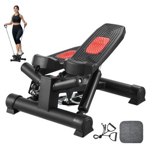 VEVOR Stair Stepper, Mini Stepper for Exercise at Home, Hydraulic Fitness Twist Stepper with Resistance Bands, Stair Climber, 330LBS Load Capacity - 1 of 4
