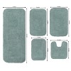 Home Weavers Radiant Collection 100% Cotton Tufted Bathroom Rug Set, Non-Slip Latex Bath Rug Set - 3 of 4