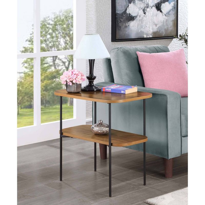 Lunar Chairside End Table with Shelf - Breighton Home, 2 of 7