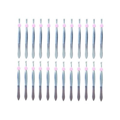 LOVELAY CREATIONS Pack-of-24 Oblique Tweezers