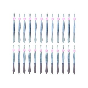 LOVELAY CREATIONS Pack-of-24 Oblique Tweezers - 1 of 4