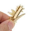 Unique Bargains New Maple Leaf Combination Flowers Hair Clip Yellow 2 Pcs - 4 of 4
