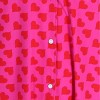 Not a Morning Person Women's Valentine Hearts Button Down Nightshirt - 3 of 3