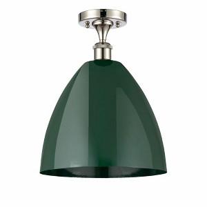Plymouth Dome - 1 Light Semi-Flush Mount In Industrial Style-14.75 Inches Tall and 12 Inches Wide - 1 of 1