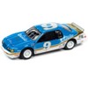 1986 Ford Thunderbird Stock Car #9 Bright Blue "Go-Po-Po-Go!" 24 Hours of Lemons 1/64 Diecast Model Car by Johnny Lightning - 2 of 3