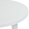 vidaXL Patio Table White 35 in. Plastic - 4 of 4