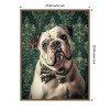 Amanti Art The Gentleman Bulldog by Mowzu  Framed Canvas Wall Art - 3 of 4