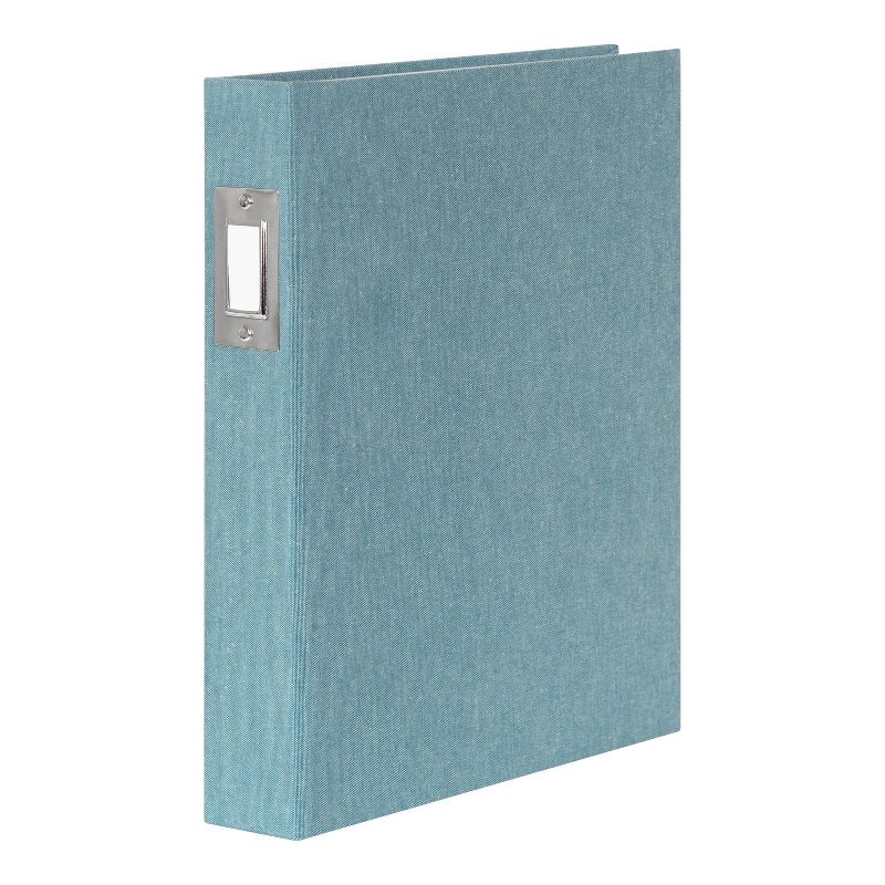 9.45&#34; x 11.75&#34; Cydney Fabric Photo Albums Teal - Kate &#38; Laurel All Things Decor, 3 of 9