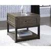 Signature Design by Ashley Casual Johurst End Table, Grayish Brown - 2 of 3