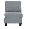 CAVINAS Line Accent Chair with Mid-Height Backrest and Wood Legs,Cozy Upholstered Living Room Chairs,Reading Chairs for Living Room - 4 of 4