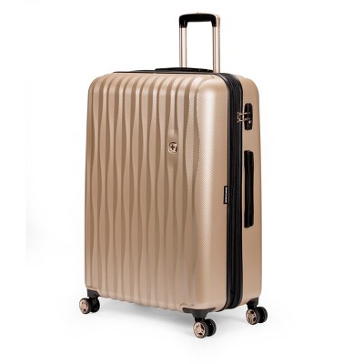 gold hardside luggage