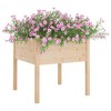 vidaXL Garden Planter 59.1"x19.7"x27.6" Solid Wood Pine - 3 of 4