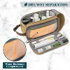 PAVILIA Toiletry Bag for Men Women, Canvas Travel Dopp Kit, Water Resistant Hygiene Toiletries Organizer, Shaving Accessories Bag - 2 of 4