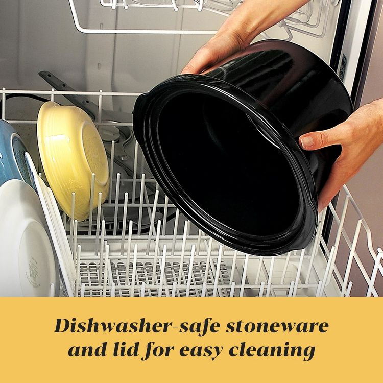 Crock-Pot 2qt Manual Slow Cooker - Stainless Steel: 3 Settings, Reheat & Warmer, Stay-Cool Handles, Dishwasher-Safe Parts, 5 of 7