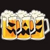 Men's Design By Humans Halloween Jack O Lantern Beer Drinking By RedBirdLS T-Shirt - 2 of 4