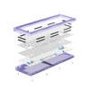 Electro Burst Purple Transparent Wireless Keyboard Barebones - 2 of 4