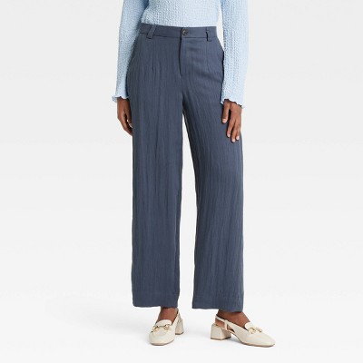 Women's High-Rise Straight Trousers - A New Day™