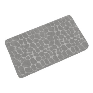 Unique Bargains Memory Foam Non-slip Water Absorbent Machine Washable Bath Mat - 1 of 4