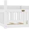 Kumasinova Twin/Full Montessori Floor Bed with Canopy,Solid Wood Kids Bed Frame with Guardrails and Built-in Storage Shelves for Boys & Girls Bedroom - 3 of 4